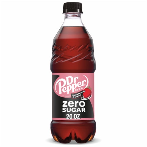 Dr Pepper Strawberries & Cream Zero Sugar Soda - Lite Fit